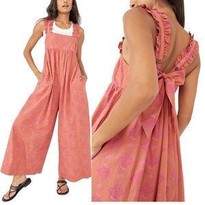 Free People Katya Ruffle Strap Romper